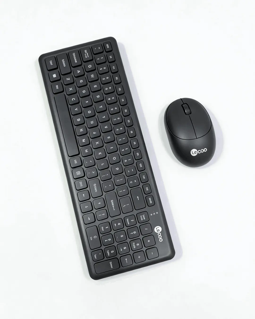 تصویر ست کیبورد و ماوس بی‌سیم Lecoo مدل KW204