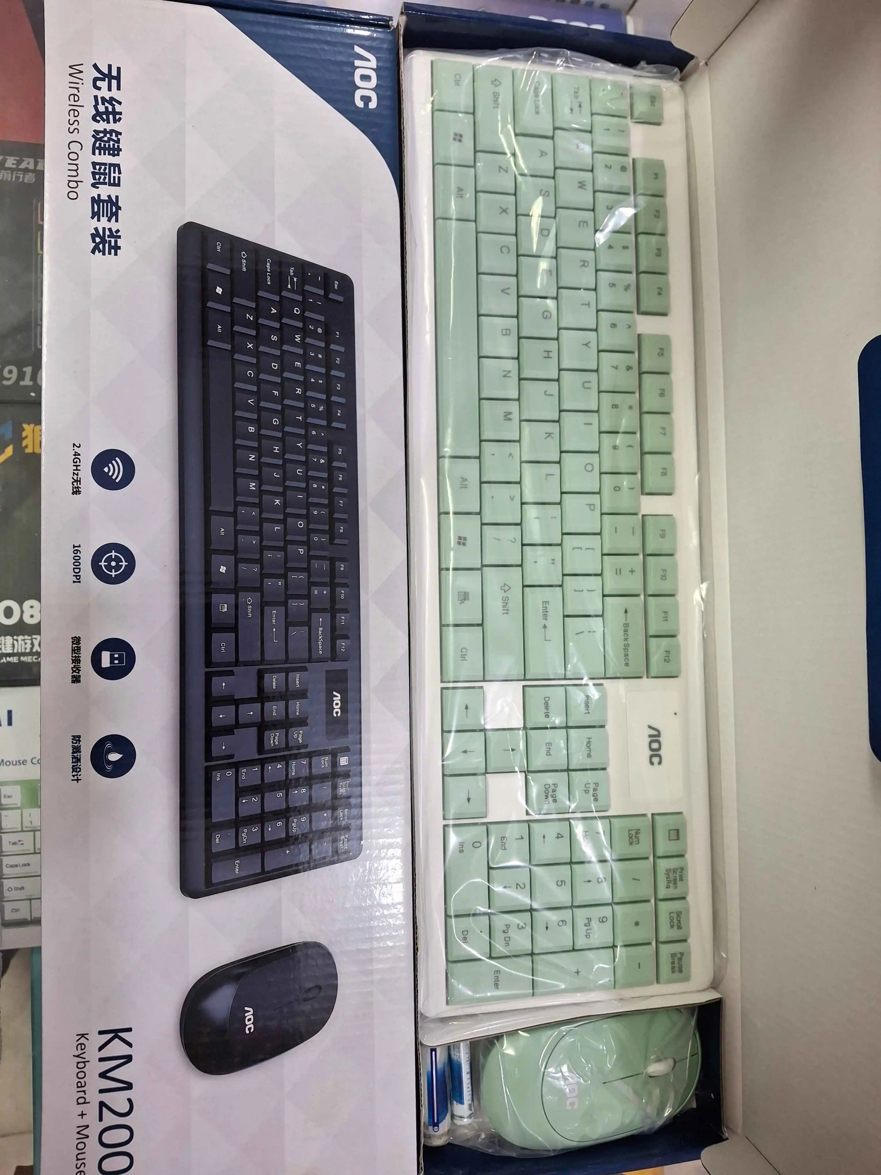 تصویر ست کیبورد و موس AOC مدل KM200