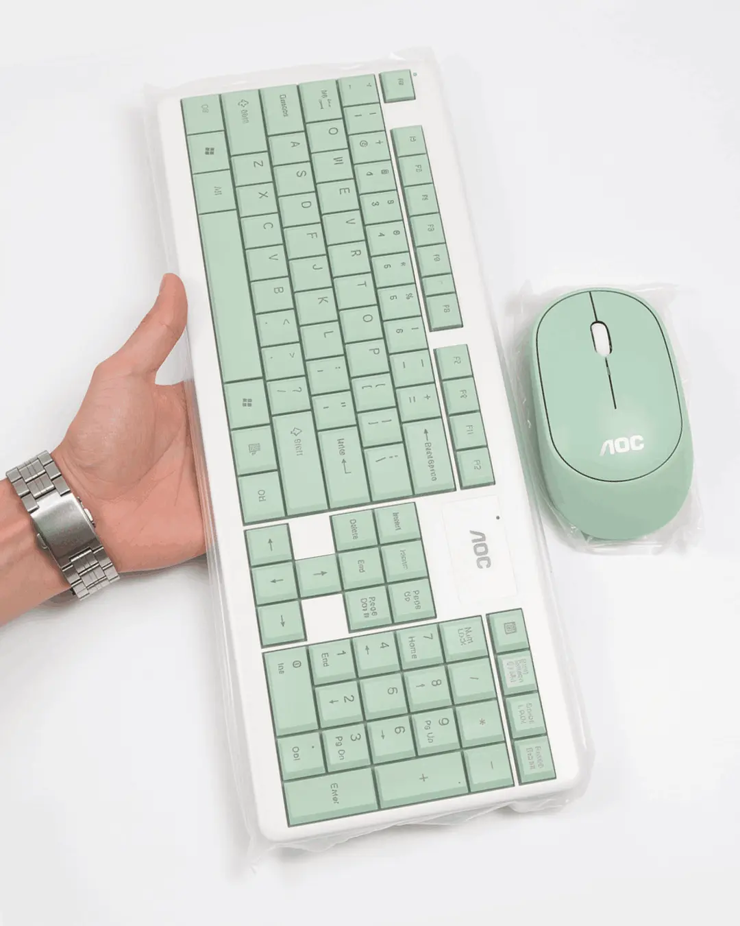 تصویر ست کیبورد و موس AOC مدل KM200