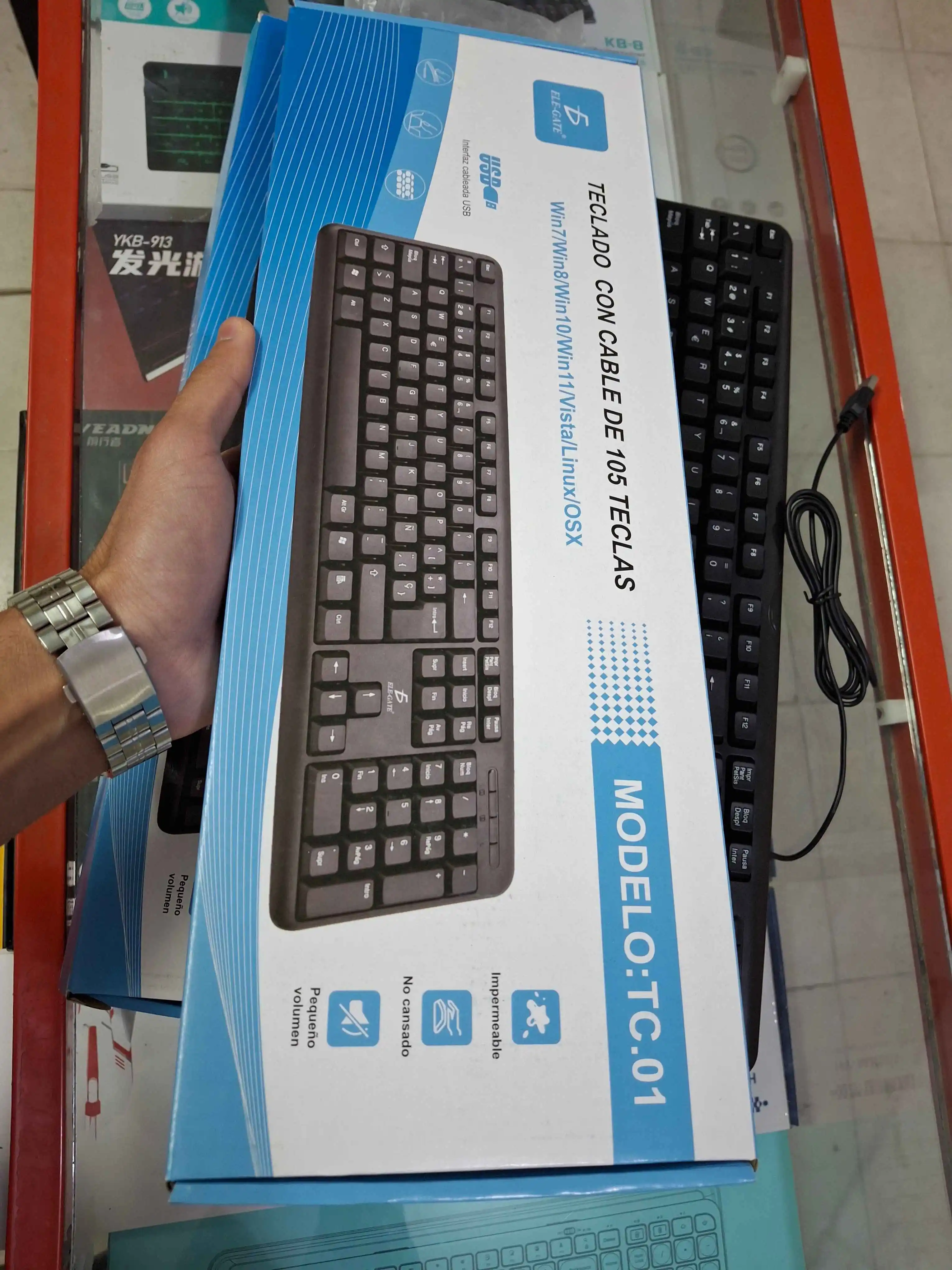 تصویر کیبورد سیمی ELE GATE مدل TC-01