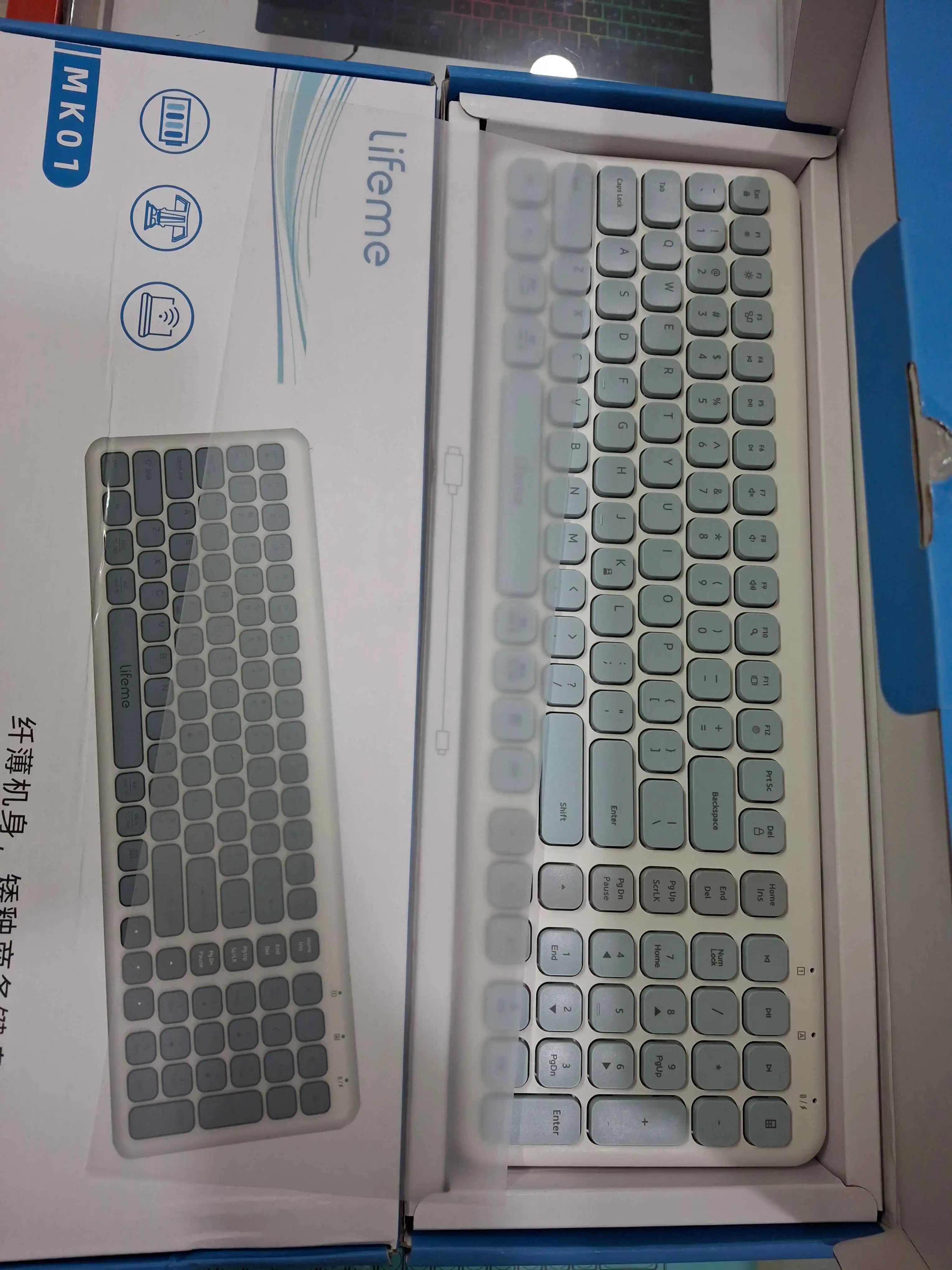 تصویر کیبورد مکانیکال mk01 lifeme بیسیم